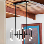 Lark 83196BK Black Sixteen Light Linear Image 8