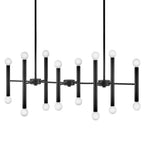 Lark 83196BK Black Sixteen Light Linear Image 7