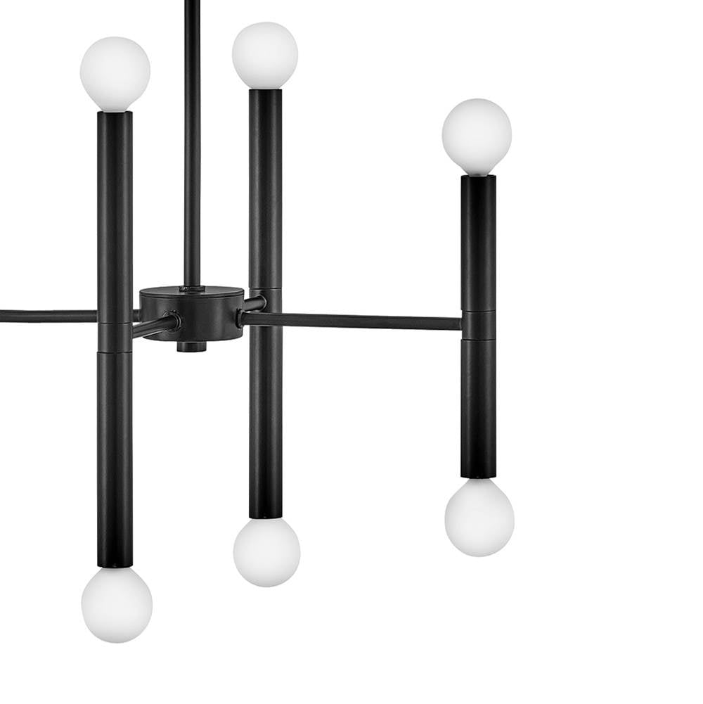 Lark 83196BK Black Sixteen Light Linear Image 6