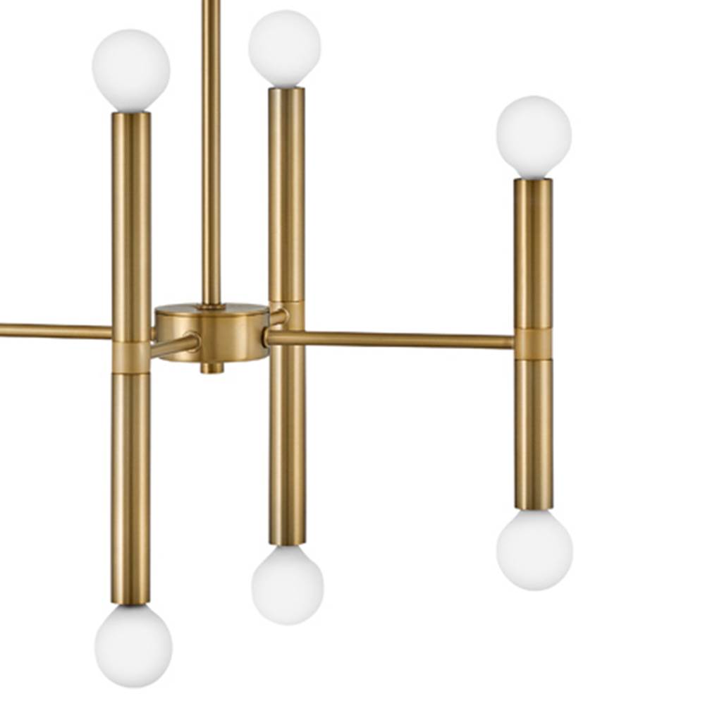 Lark 83196LCB Lacquered Brass Sixteen Light Linear Image 5