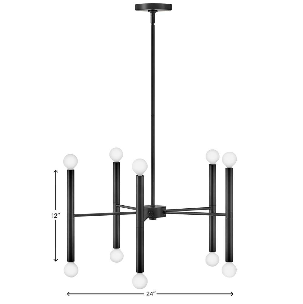 Lark 83198BK Black Medium Multi Tier Image 4