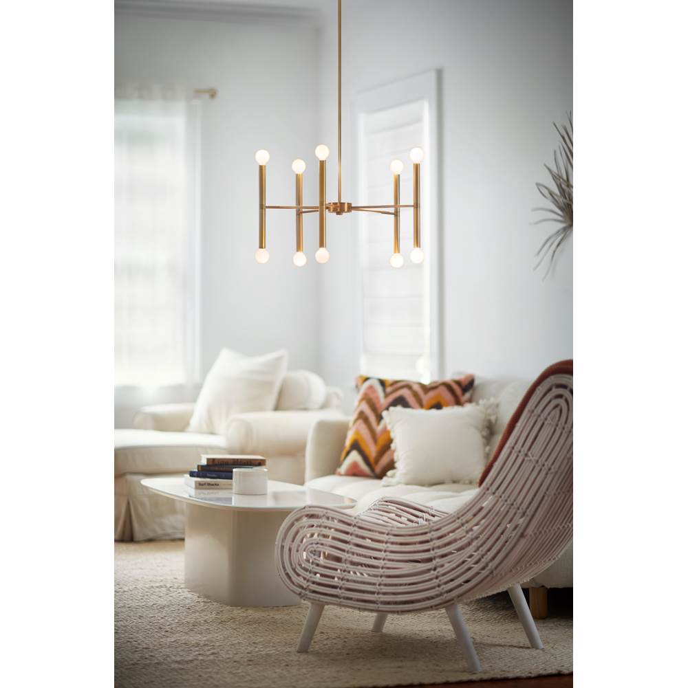Lark 83198LCB Lacquered Brass Medium Multi Tier Image 8