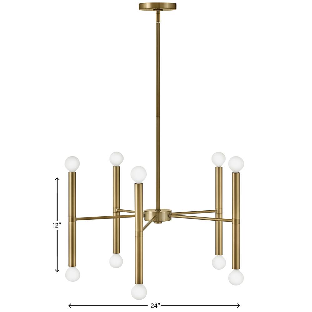 Lark 83198LCB Lacquered Brass Medium Multi Tier Image 4