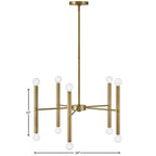 Lark 83198LCB Lacquered Brass Medium Multi Tier Image 4
