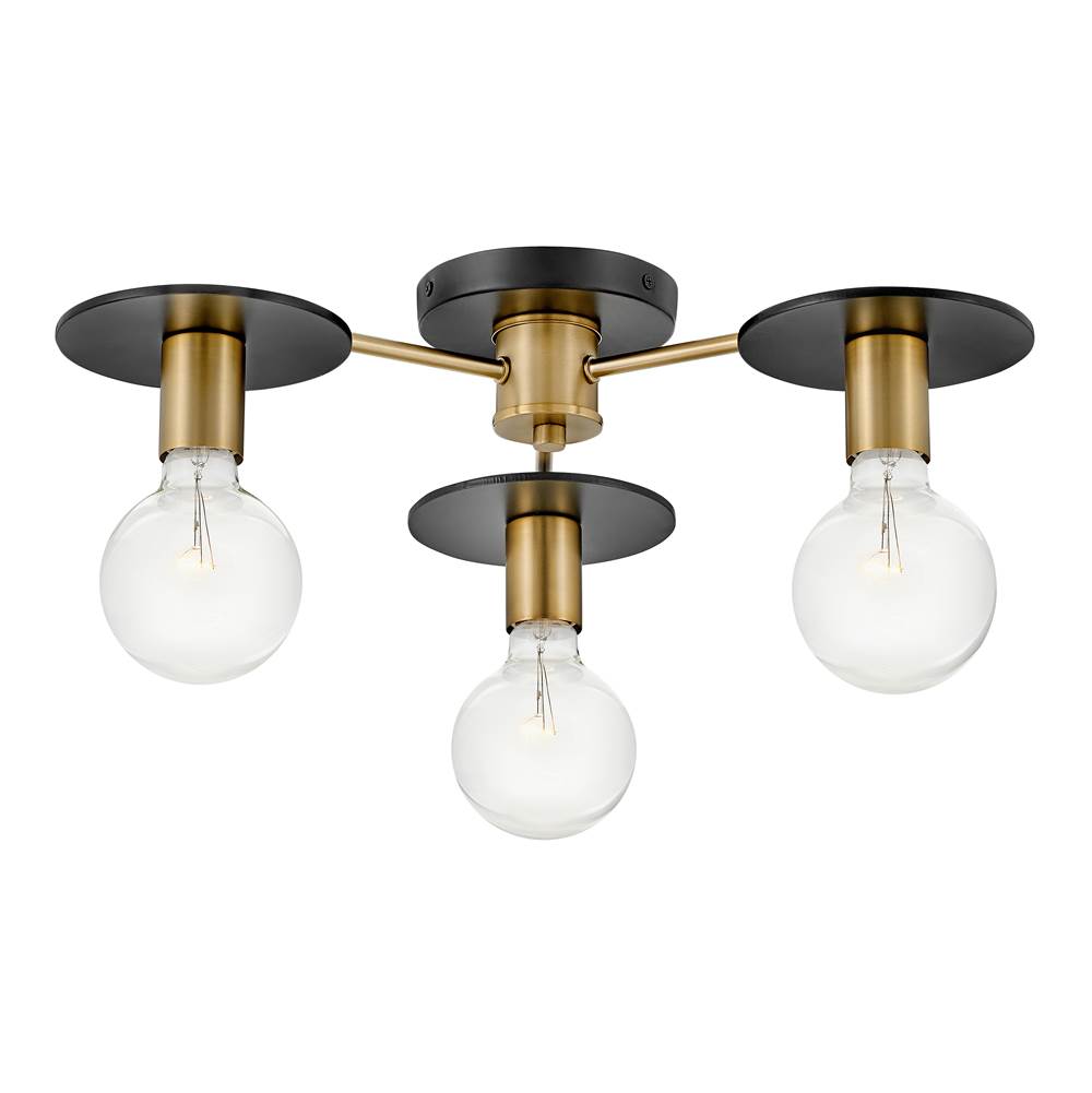 Lark Bobbie Three Light Semi-flush Mount