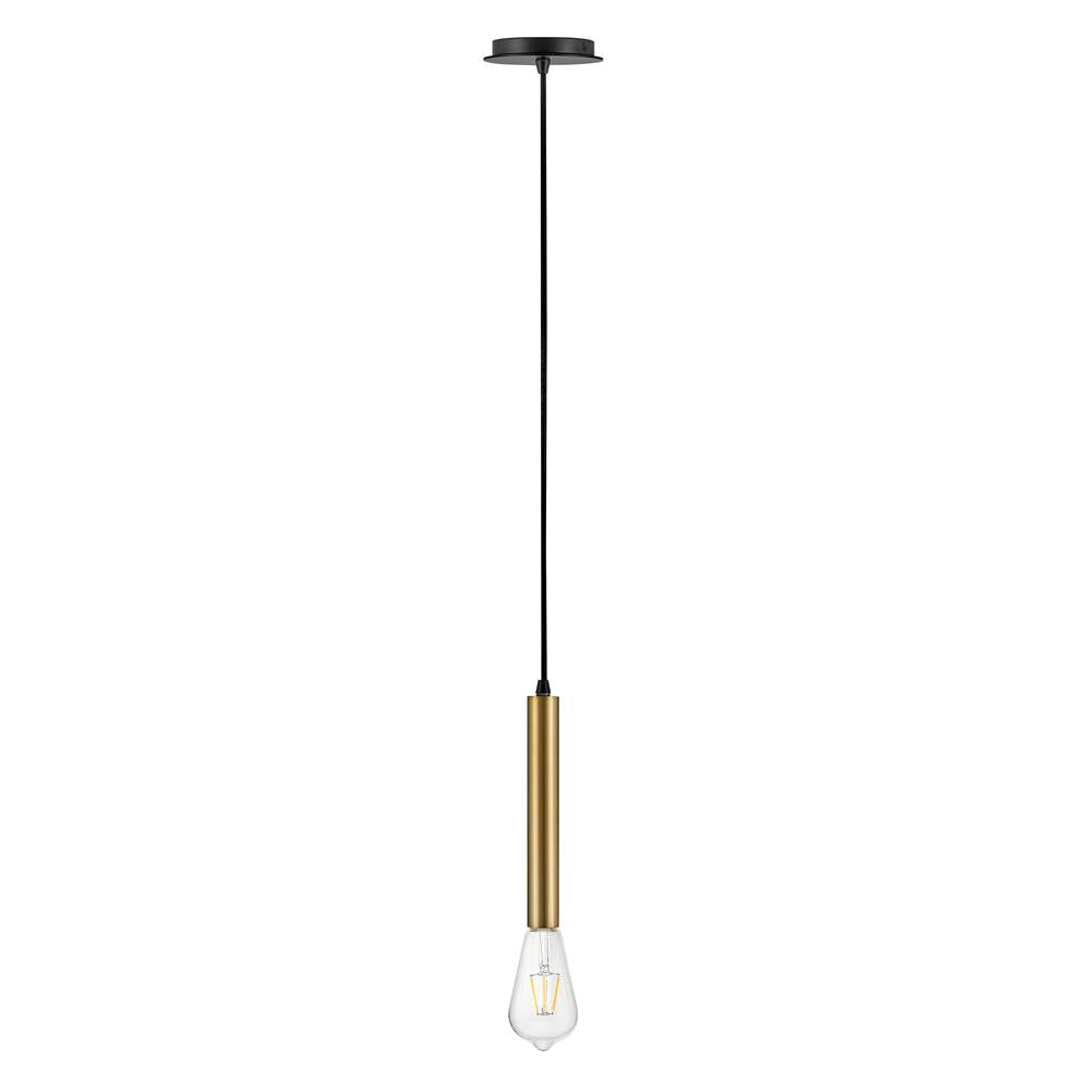 Lark 83207LCB Lacquered Brass Single Light Pendant Image 9