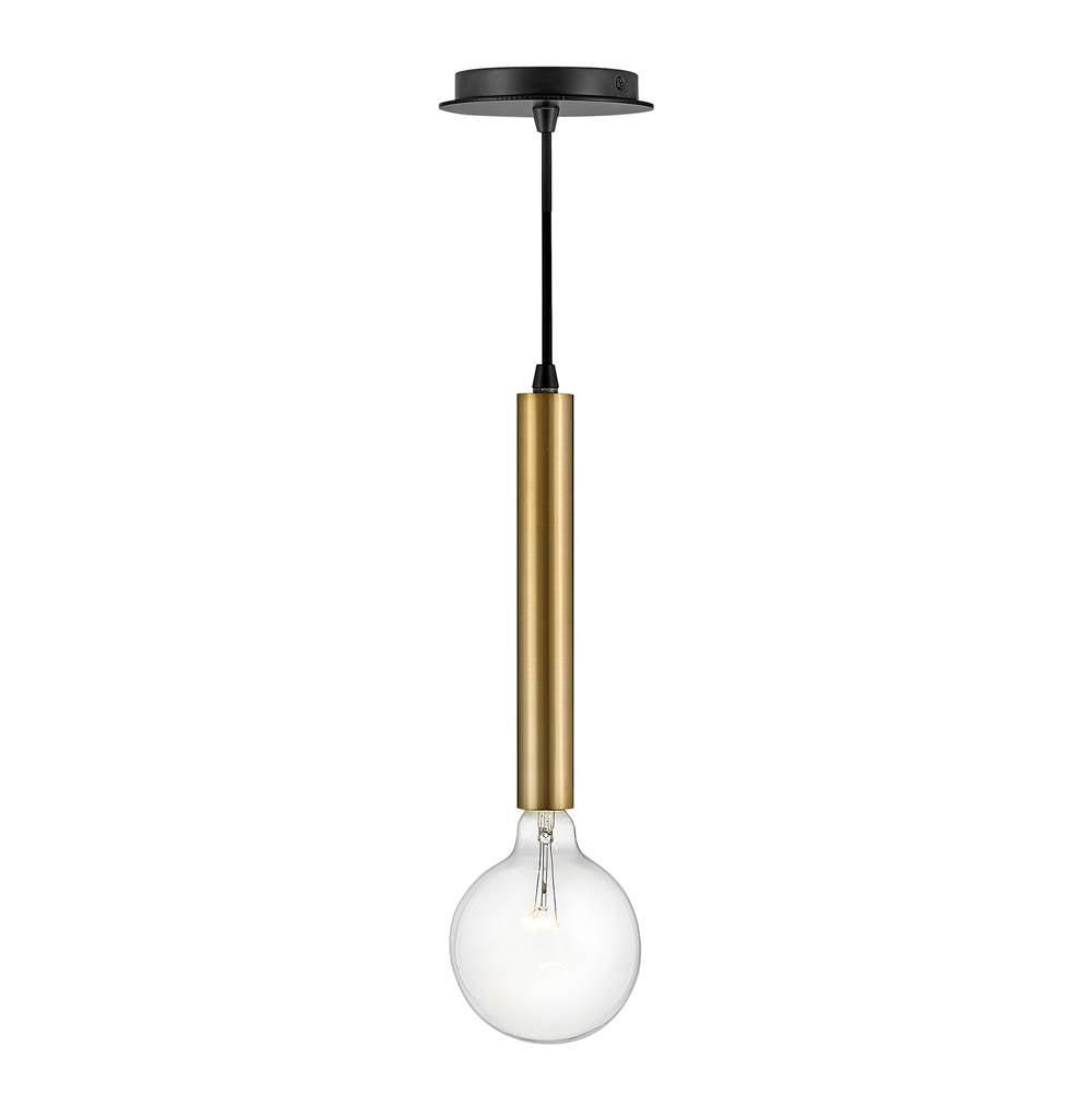 Lark 83207LCB Lacquered Brass Single Light Pendant Image 3