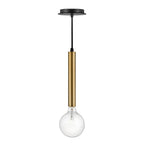 Lark 83207LCB Lacquered Brass Single Light Pendant Image 3