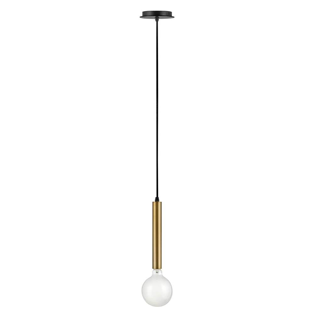 Lark 83207LCB Lacquered Brass Single Light Pendant Image 1
