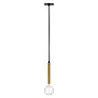 Lark 83207LCB Lacquered Brass Single Light Pendant Image 1