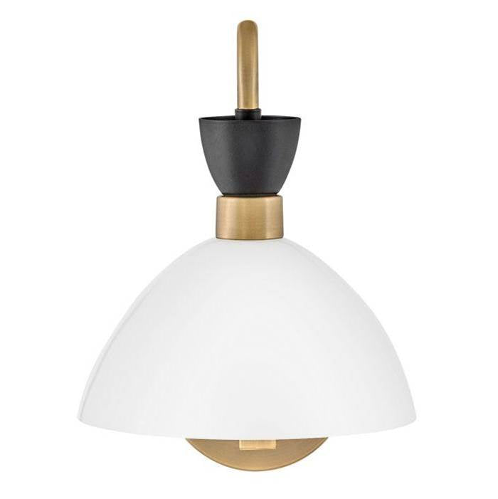 Lark 83250BK-CO Black Medium Single Light Sconce Image 3