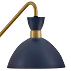 Lark 83250MV-HB Matte Navy,Heritage Brass Single Light Plug-in Sconce Image 4