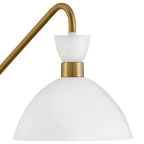 Lark 83250MW-HB Matte White,Heritage Brass Single Light Plug-in Sconce Image 4