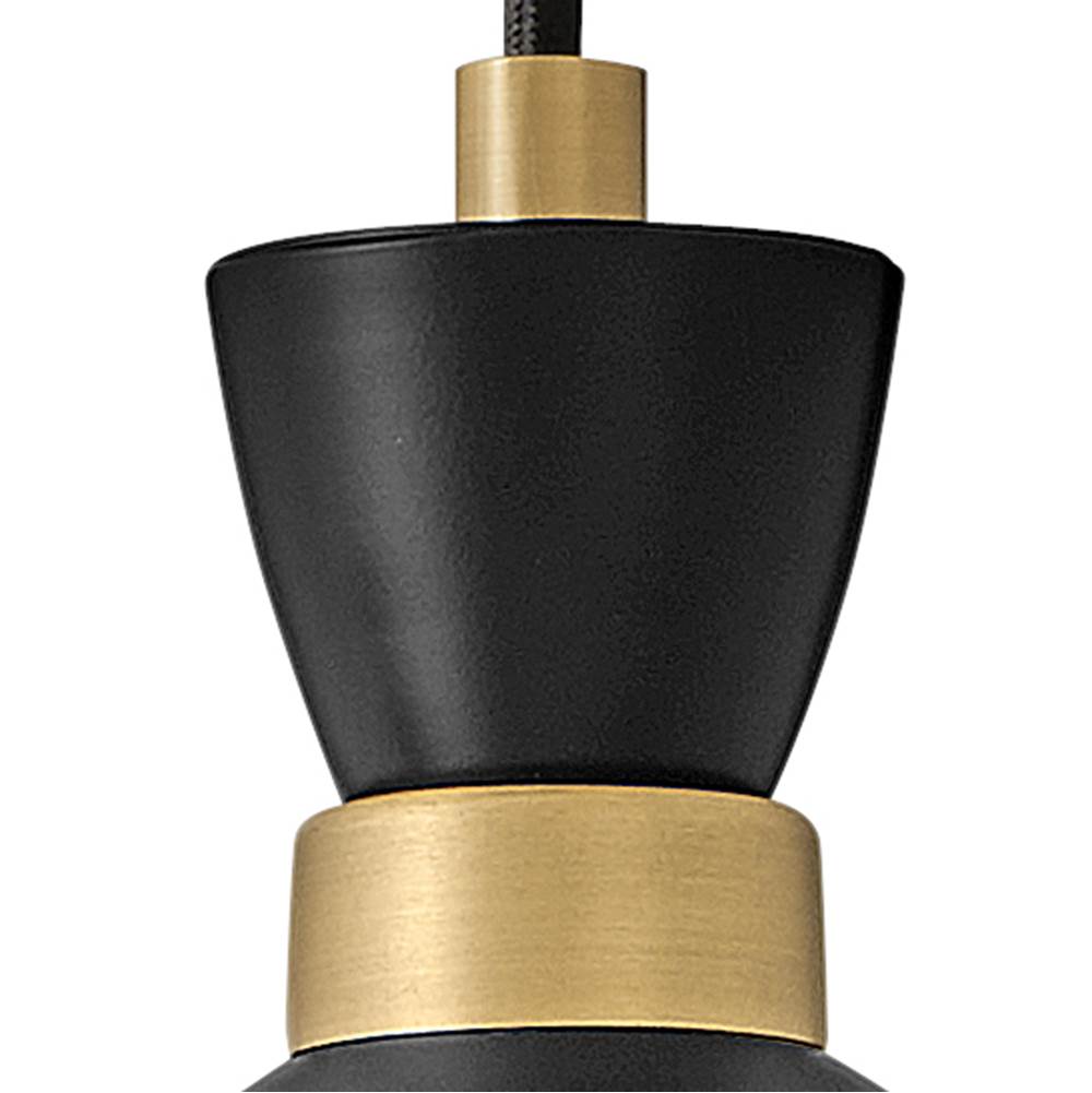 Lark 83257BK-HB Black,Heritage Brass Single Light Pendant Image 7