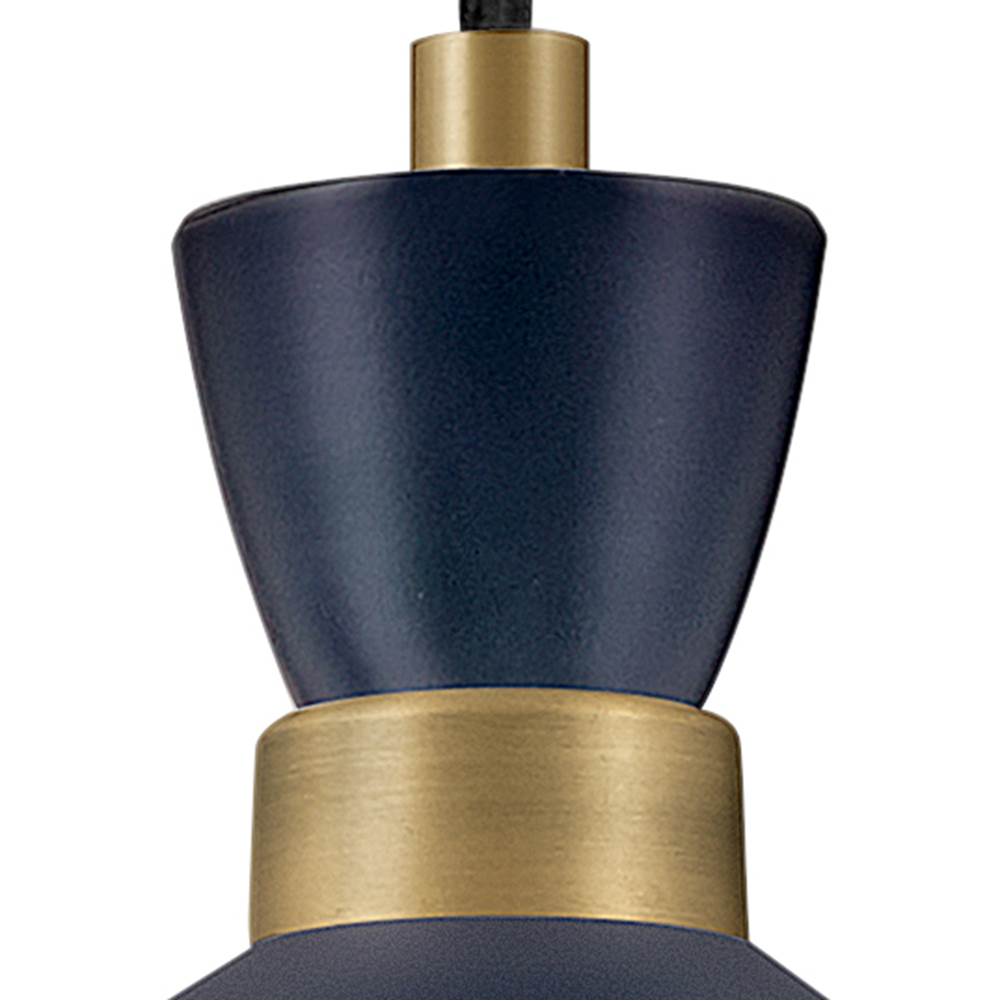 Lark 83257MV-HB Matte Navy,Heritage Brass Single Light Pendant Image 7