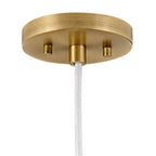Lark 83257MW-HB Matte White,Heritage Brass Single Light Pendant Image 6