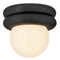 Lark 83291BK Black Extra Small Convertible Flush Mount Image 1