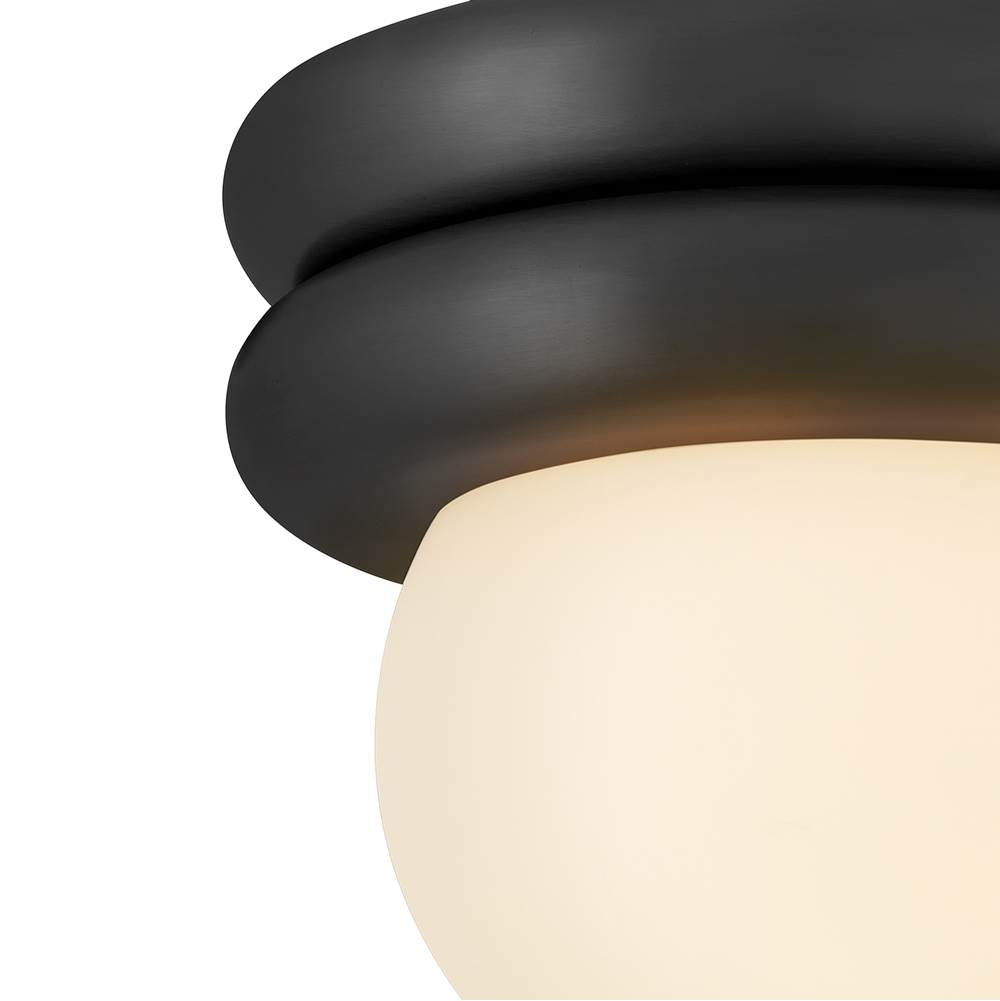 Lark 83291BK Black Extra Small Convertible Flush Mount Image 5