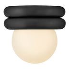 Lark 83291BK Black Extra Small Convertible Flush Mount Image 3