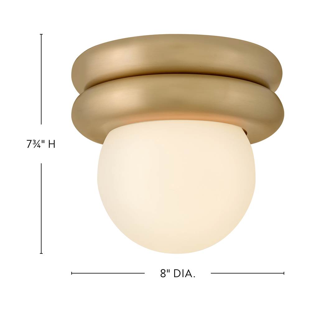 Lark 83291LCB Lacquered Brass Extra Small Convertible Flush Mount Image 2