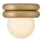Lark 83291LCB Lacquered Brass Extra Small Convertible Flush Mount Image 3