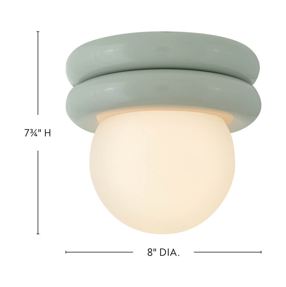 Lark 83291SF Seafoam Extra Small Convertible Flush Mount Image 2