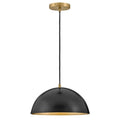 Lark 83307BK Black Single Light Pendant Image 1