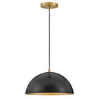 Lark 83307BK Black Single Light Pendant Image 1