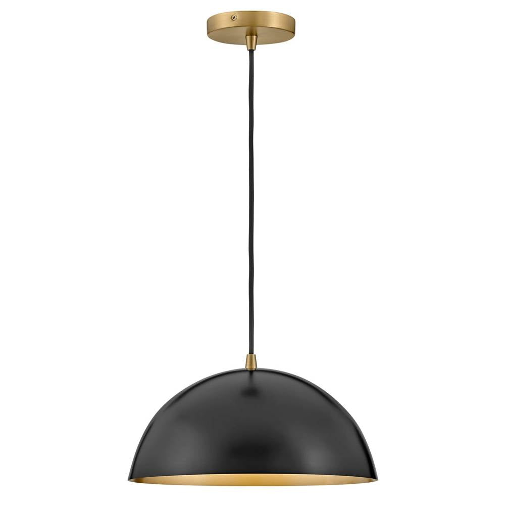 Lark 83307BK Black Single Light Pendant Image 1