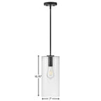 Lark 83377BK Black Single Light Pendant Image 3