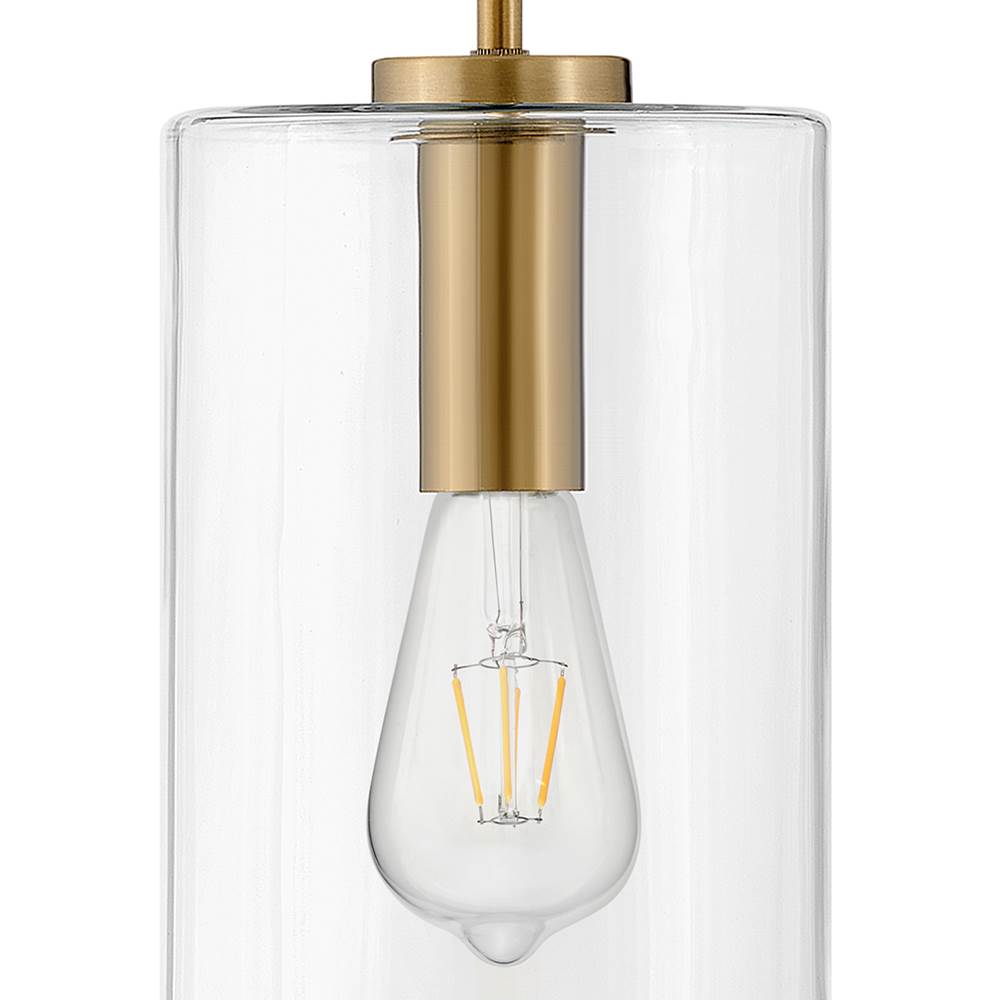 Lark 83377LCB Lacquered Brass Single Light Pendant Image 4
