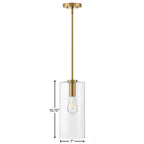 Lark 83377LCB Lacquered Brass Single Light Pendant Image 3