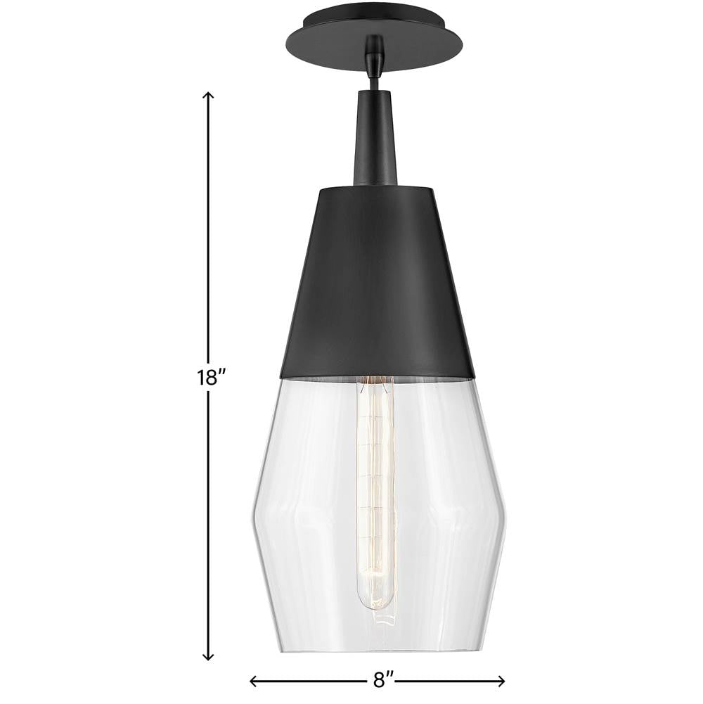 Lark 83397BK Black Single Light Pendant Image 6