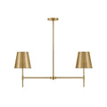 Lark 83445LCB Lacquered Brass Small Two Light Linear Image 1