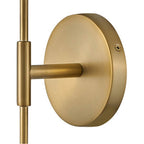 Lark 83450LCB Lacquered Brass Single Light Tall Sconce Image 5