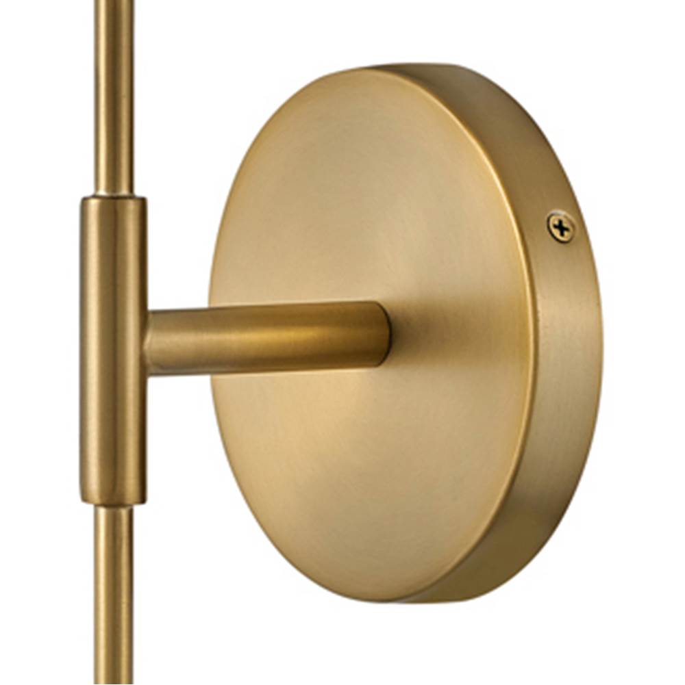 Lark 83450LCB Lacquered Brass Single Light Tall Sconce Image 5