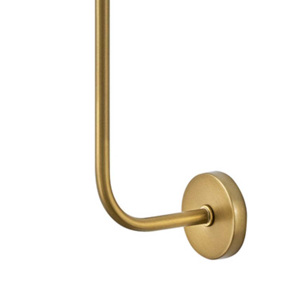 Lark 83450LCB Lacquered Brass Single Light Tall Sconce Image 4