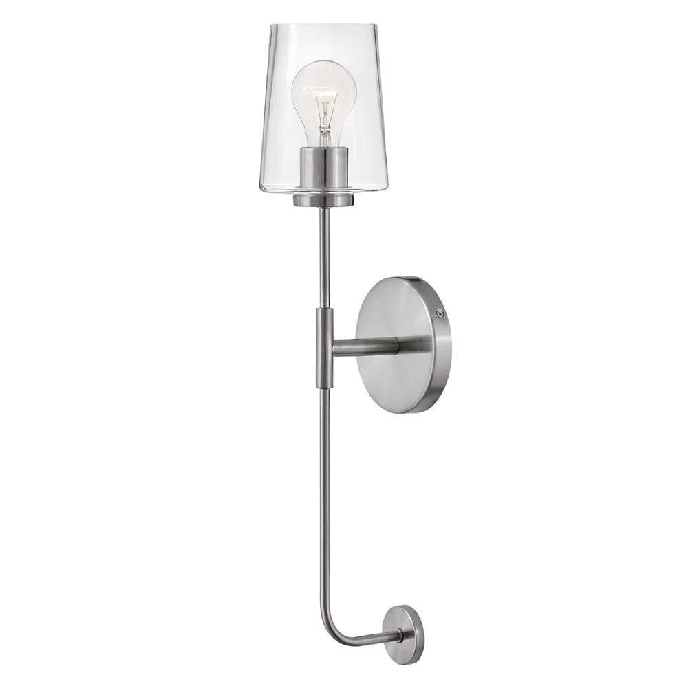 Lark 83450BN Brushed Nickel Single Light Tall Sconce Image 1