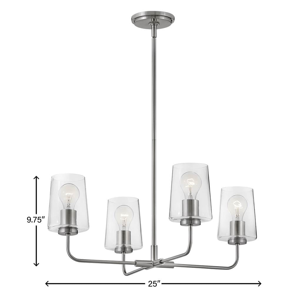 Lark 83454BN Brushed Nickel Medium Single Tier Image 2