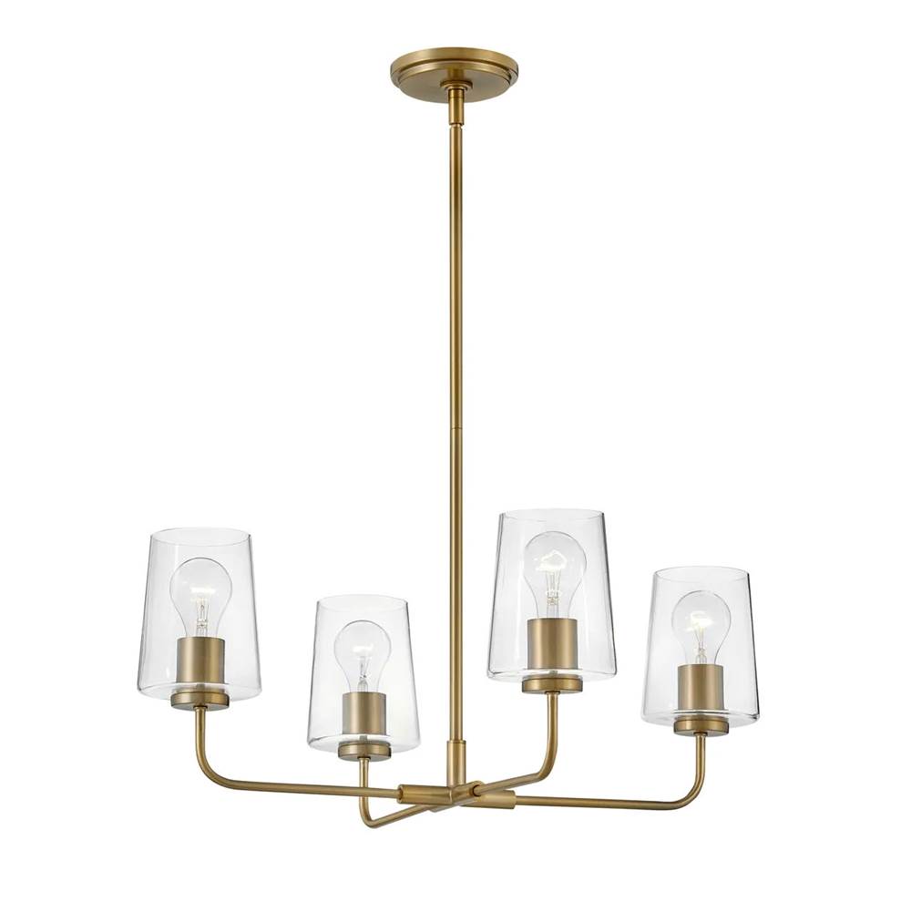 Lark 83454LCB Lacquered Brass Medium Single Tier Image 1