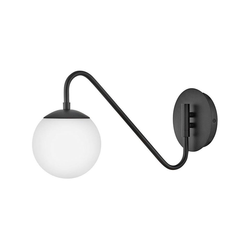 Lark 83480BK Black Small Single Light Sconce Image 1