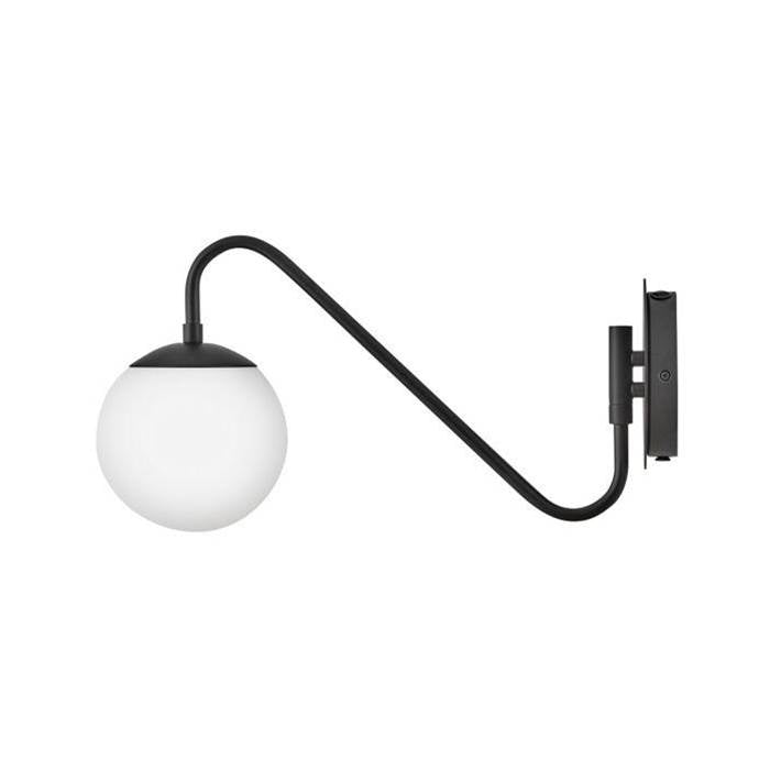 Lark 83480BK Black Small Single Light Sconce Image 4