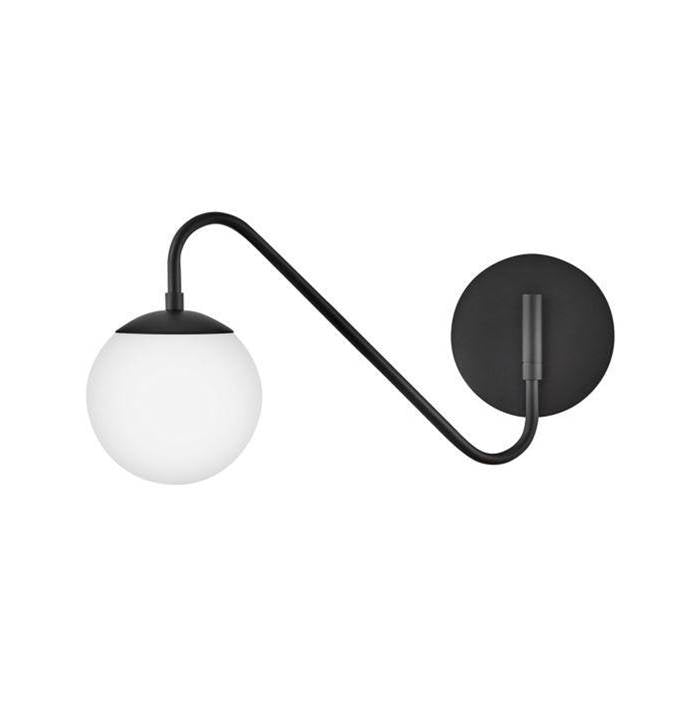 Lark 83480BK Black Small Single Light Sconce Image 2