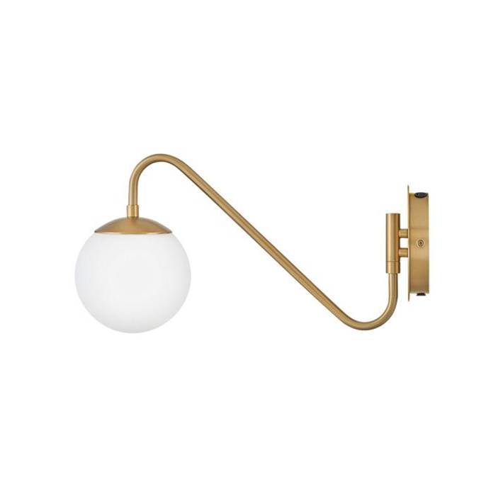 Lark 83480LCB Lacquered Brass Small Single Light Sconce Image 4
