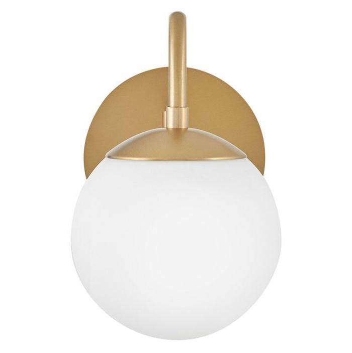 Lark 83480LCB Lacquered Brass Small Single Light Sconce Image 3