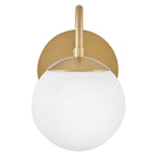 Lark 83480LCB Lacquered Brass Small Single Light Sconce Image 3