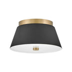 Lark 83511BK Black Small Flush Mount Image 1