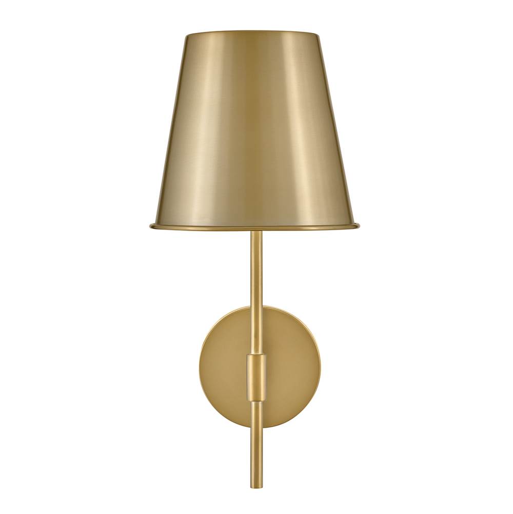 Lark 83520LCB Lacquered Brass Single Light Sconce Image 9