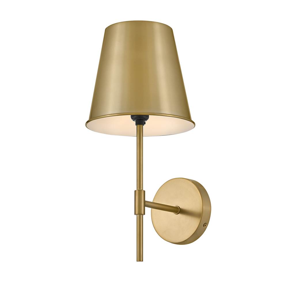Lark 83520LCB Lacquered Brass Single Light Sconce Image 6