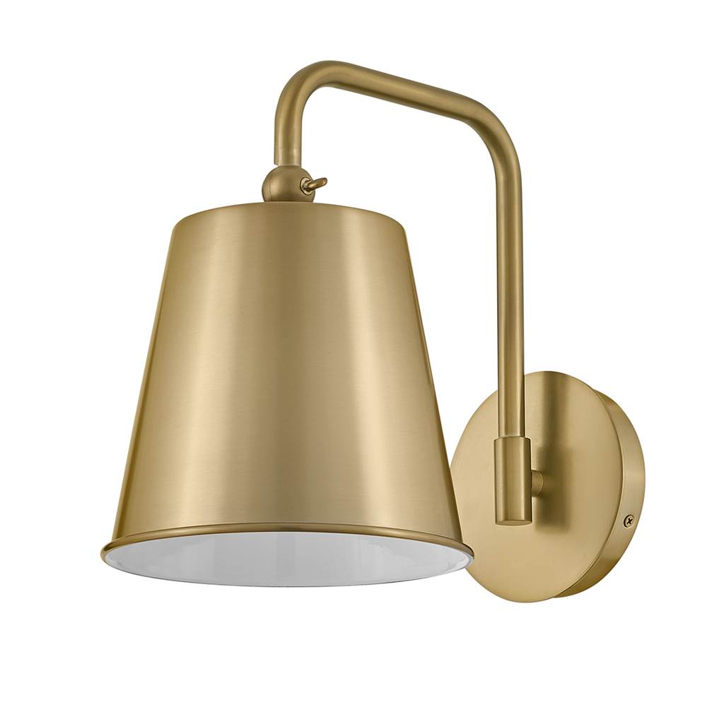 Lark 83522LCB Lacquered Brass Single Light Sconce Image 8